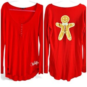 Wildfox Intimates Gingerbread Man Sleepwear Size XS